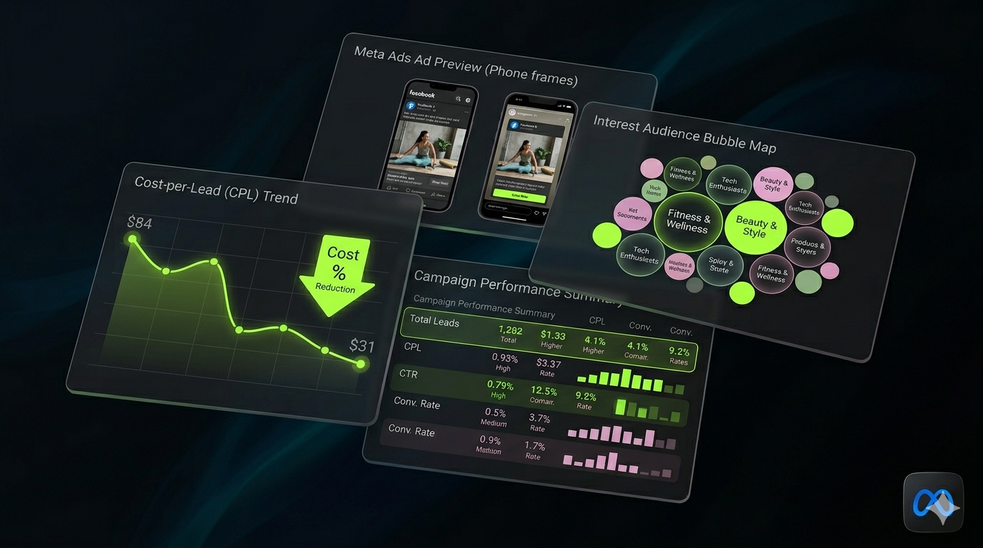 Cost-Per-Lead Reduced by 63% on Meta